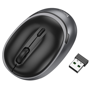 Мышка беспроводная HOCO GM34 2.4G/Bluetooth, 800-1200-1600 DPI Черно-серый