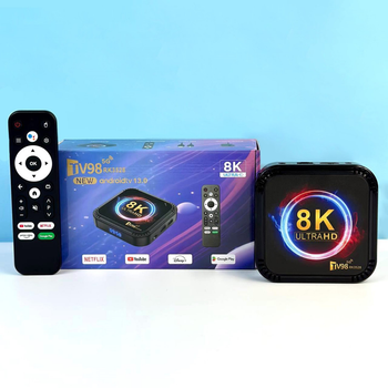 ТВ-приставка Smart TV Box TV98 4Gb+64Gb, 8K Ultra HD Чорний