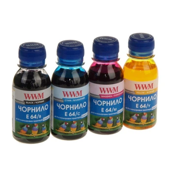 Чорнило Epson L110/L210/L355 Комплект 4*100мл (B/C/M/Y) Водорозчинне *WWM
