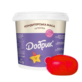 Мастика 1кг (красная) ТМ Добрик