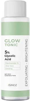 Тонік для обличчя із гліколевою кислотою 5% - Sinoz Glow Glycolic Acid 5% 200ml (1375689-30199180)