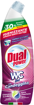 Гель для чищення туалету Dual power WC Gel Con Candeggina з відбілювачем 700 мл (8050999570666)