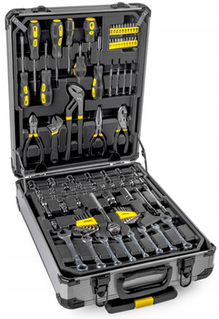Набор инструментов WMC TOOLS Дорожный кейс 1/4'', 1/2'' 6 гр. 186 предметов (WT-WMC186-3)