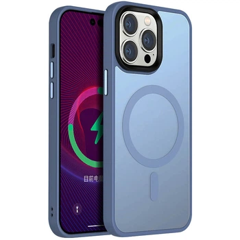 Чохол Ummi Colorful with MagSafe для iPhone 12 Pro Max для телефону магнітна зарядка Айфон 12 про макс Sierra Blue