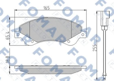 Колодки тормозные дисковые передние FOMAR (FO 925181)