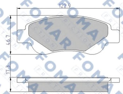 Колодки гальмівні дискові передні FOMAR (FO 929481)