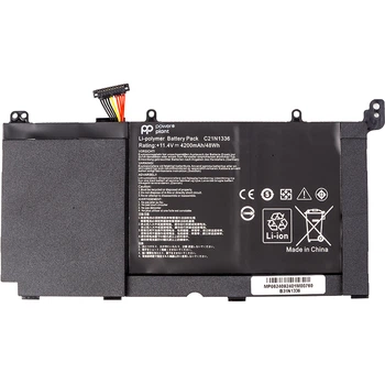 Аккумулятор PowerPlant для ноутбуков Asus VivoBook A551L (B31N1336) 11.4V 4200mAh (NB432165)