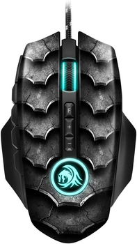 Ігрова мышь Sharkoon Drakonia II / PixArt 3360 / 15000 DPI / 12 кнопок / RGB подсветка / Черная Б/В