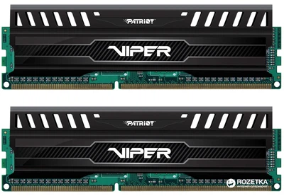 Оперативна пам'ять Patriot DDR3-1866 16384MB PC3-14900 (Kit of 2x8192) Viper III Black (PV316G186C0K)