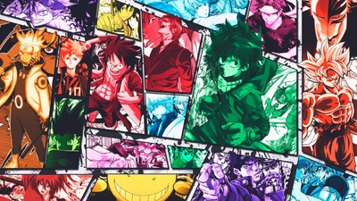 Дерев'яний фігурний пазл ANIME STYLE 1, А5, Дерев'яна коробка 35 елементів