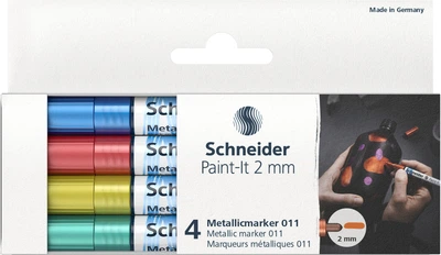 Набор маркеров Schneider металлик Paint-It 2.0 мм 4 шт (ML01111502)