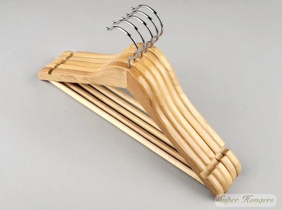 Набор 5 шт детские плечики Wooden Hanger 35 см деревянные светлые