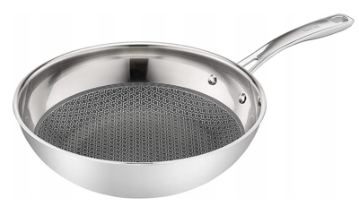 Patelnia Wok Tefal Eternal Mesh z pokrywką 28 cm (3168430304611)