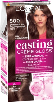 Крем-краска для волос без аммиака L'Oreal Paris Casting Creme Gloss 500 Светло-каштановый (3600523351244)