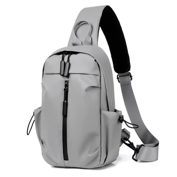 Спортивная сумка слинг Corze 0272GR, серая