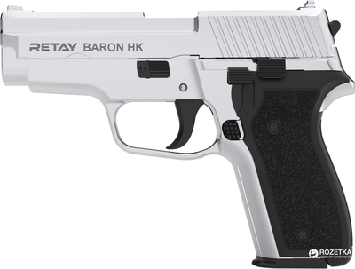 Стартовий пістолет Retay Baron HK 9 мм Nickel (11950317)