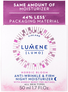 Krem do twarzy na noc Lumene Nordic Bloom Lumo Moisturizer przeciwzmarszczkowo-ujędrniający 50 ml (6412600849851)