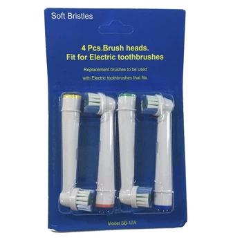 Насадки для зубной щетки Semi Oral B, 4 шт мягкая жесткость