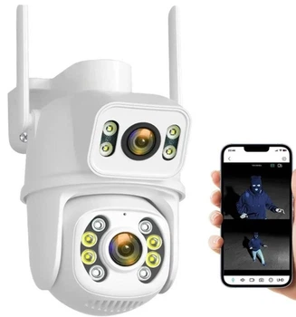 Уличная видеокамера с поворотом и датчиком движения 12 Мп WIFI SD 39 4G