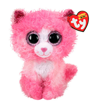 Мягкая игрушка TY Beanie Boo’s Розовый котенок Reagan 25 см (36479)