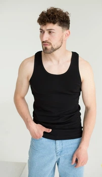 Майка мужская НатаЛюкс 21-1103329095, 2XL 54р. черный