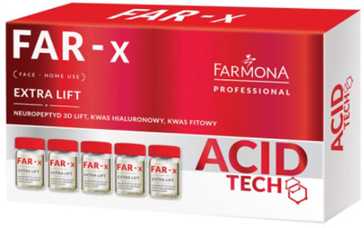 Ampułki do twarzy Farmona Professional Acid Tech Far-X liftingujące do użytku domowego 5 x 5 ml (5900117010020)