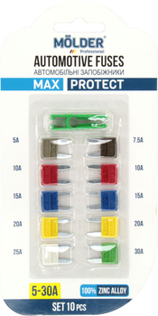 Предохранители плоские мини (Molder) 5-30 (кт. 10шт.) MA22200