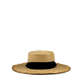 Шляпа канотье женская LuckyLOOK Нурай One Size Бежевый (470-965)