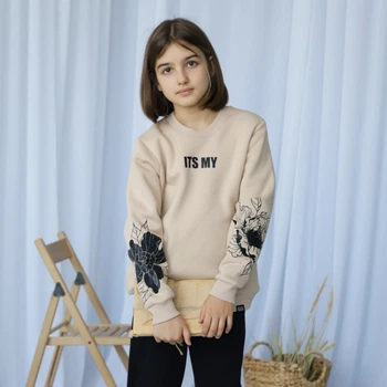 Свитшот для девочки GBI Teens ITS MY Бежевый 152 (13768)
