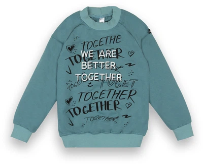 Дитячий джемпер для дівчинки Gabbi DG-21-91-1 Together Зелений на зріст 134 (13047)
