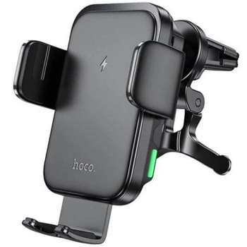 Автотримач із БЗУ Hoco HW10 15W Black