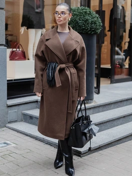 Пальто Jadone Fashion Селін L-XL шоколад