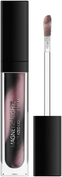 Рідкий бальзам для губ Kiko Milano Magnetic Night Dark Glazed Liquid Lip Balm 03 Mauve in Black