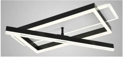 Люстра VALESO V K38629-3 BK+FGD светодиодная LED на кухню, для гостинной, для спальни
