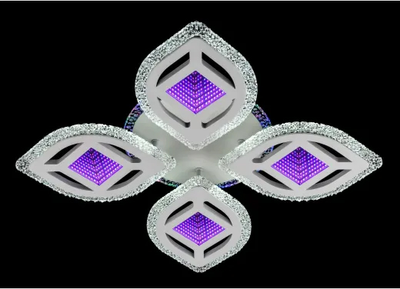 Люстра VALESO V 3404-4C WH с пультом светодиодная LED на кухню, для гостинной, для спальни