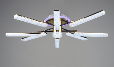 Люстра Sirius B YH1005/8 GD+BK 96W с пультом