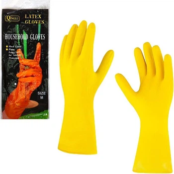 Рукавички гумові кухонні Household gloves 1 пара