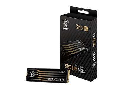 SSD накопитель MSI Spatium M482 2 TB (S78-440Q730-P83) PCI-E 4.0 (up to 7300/6400 MB/s)