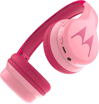 Бездротові навушники Motorola Squads 300 / Bluetooth 5.0 / До 15 годин роботи від акмклятова / Рожеві Б/В