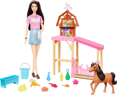 Ігровий набір Барбі Стайня для поні Barbie Stable with Small Pony Mysteries: The Great Horse Chase (HXJ40) (HXJ40)