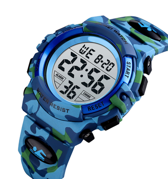 Часы наручные детские Skmei 1548 Camouflage Light Blue, 1548CMLTBU (17150)