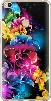Чехол на Xiaomi Mi Max 2 Абстрактные цветы "511t-994-70447"