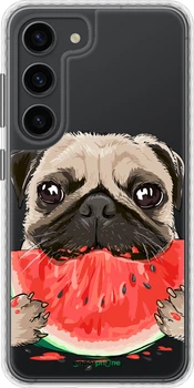 Чохол Samsung Galaxy S23 Мопс і кавун "4665pc-2907-70447"