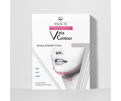 Лифтинг-маска для контура лица Vela Contour 4D Refill V Pack, 10 мл/5 шт (29170103)