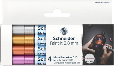 Набор маркеров Schneider металлик Paint-It 0.8 мм 4 шт (ML01011501)