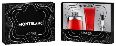 Zestaw dla mężczyzn MontBlanc Legend Red Woda perfumowana 100 ml + Żel pod prysznic 100 ml + Woda perfumowana 7.5 ml (3386460147989)