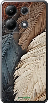 Чехол на Xiaomi Redmi Note 13 4G Листья в стиле бохо "5643u-3654-70447"