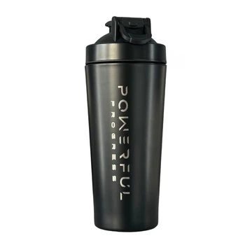 Металлический шейкер Powerful Progress Metal 750 мл, Black