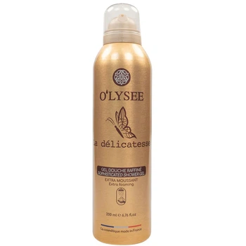 Очищуюча гель-піна для душу O'LYSEE Extra Foaming Shower Gel La délicatesse 200 мл