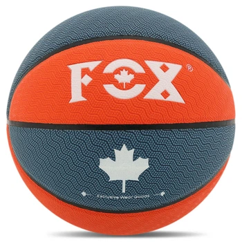 Баскетбольный мяч №7 PU FOX Полиуретан для зала сине-оранжевый BA-8709